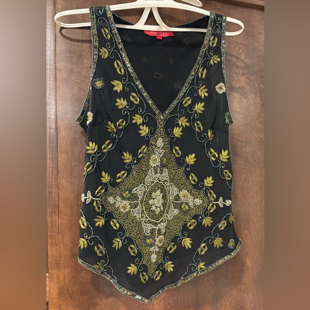 Beaded Silk Camisole